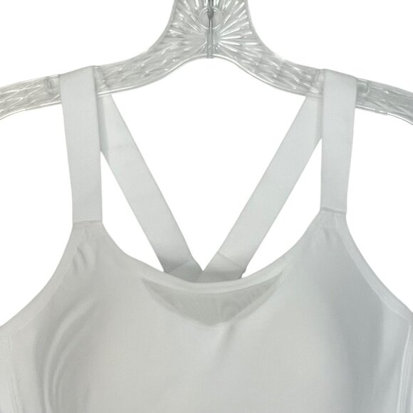 Avia Sports Bra Cross Back Padded White Size Small New - Picture 3 of 8